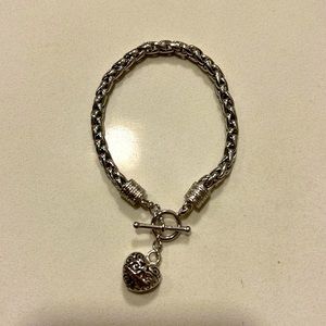 Brighton Silver Heart Bracelet